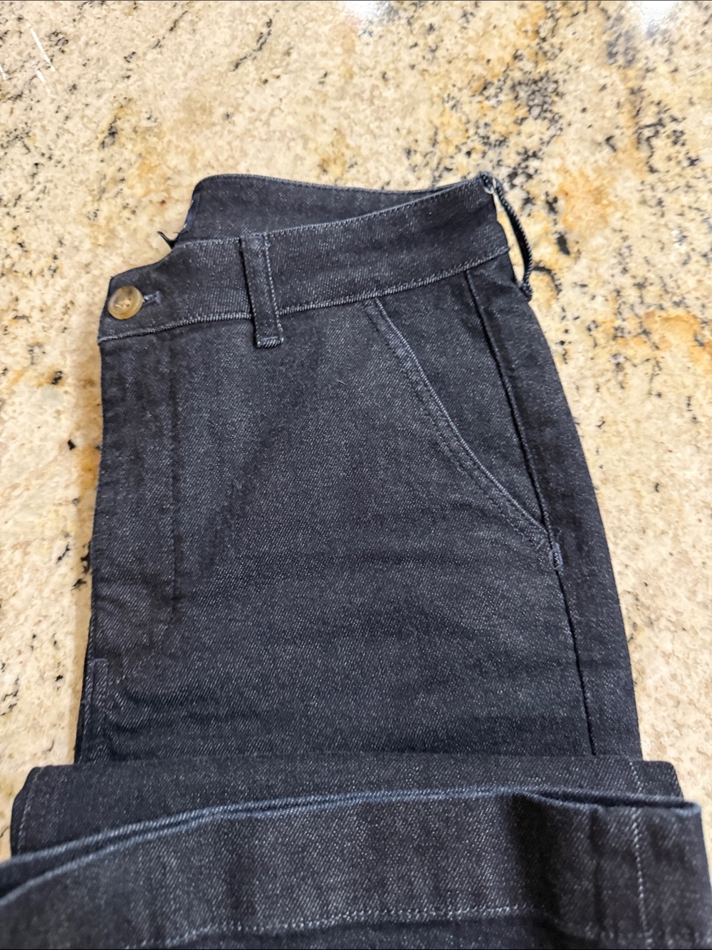 J. Crew Women’s High Rise Trouser Jean - Dark Blue. Size 28 w/28” Inseam.